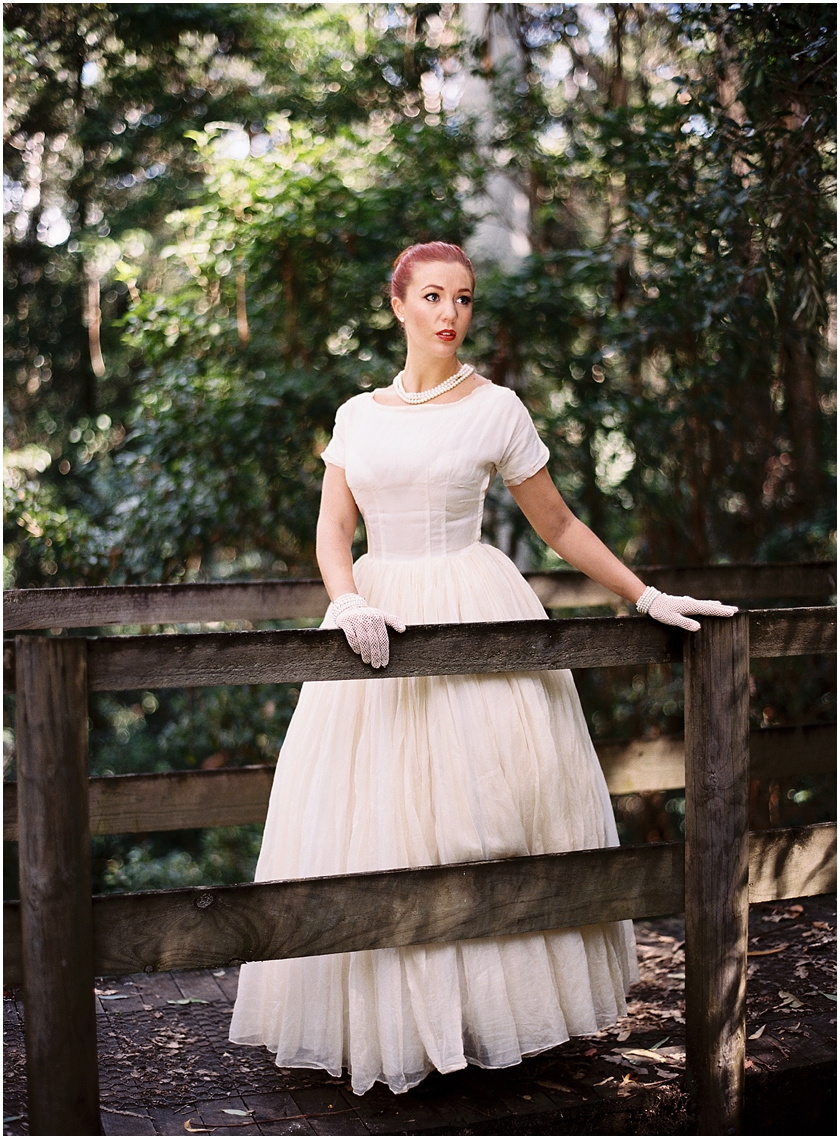 Vintage bridal portrait photography Sydney